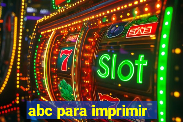 abc para imprimir