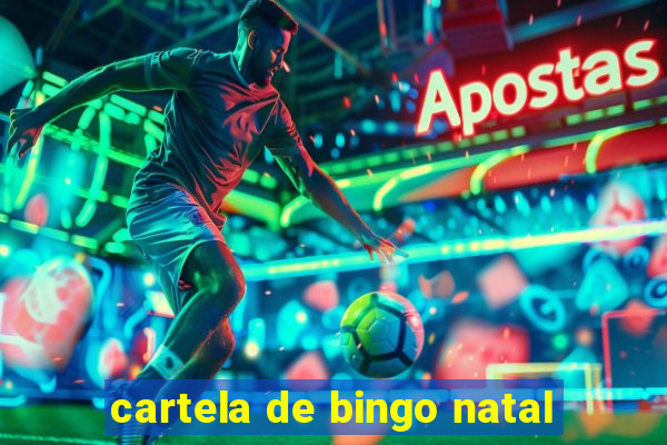 cartela de bingo natal