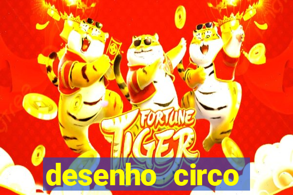 desenho circo digital para colorir