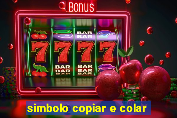 simbolo copiar e colar