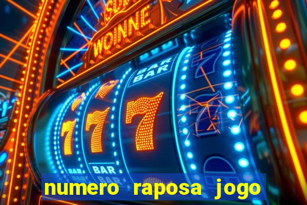 numero raposa jogo do bicho