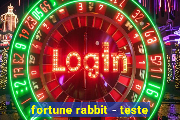 fortune rabbit - teste